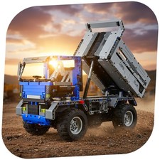 RC ferngesteuerter LKW Kipper Truck aus Bausteinen mit Fernbedienung, Modellbau