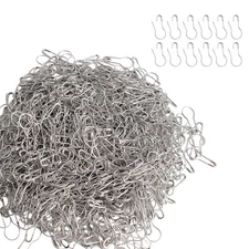 1000 Pieces 21Mm/0.8 Inch Small Metal Safety Pins Gourd Pin Bulb Pin Clothing