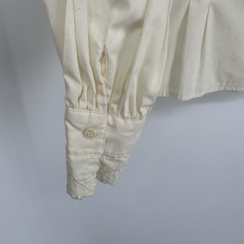 Vintage Karen Scott Button Up Top Women’s Size 10 Cream Embroidered Lace Detail - Picture 5 of 11