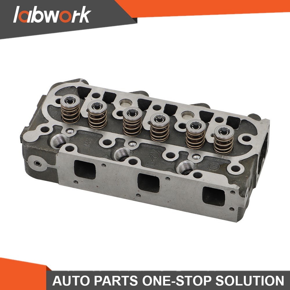 Labwork Complete Cylinder Head w/ Valves Full Gasket Set For Kubota D1005 Engine