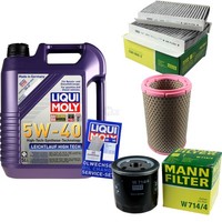 Inspektionspaket 5L Liqui Moly 5W-40 FüR Alfa Romeo 156 Sportwagon 1.9 JTD 2.4