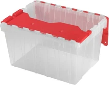 KeepBox 12 Gallon Storage Container, Nesting and Stackable Plastic Storage Bo...