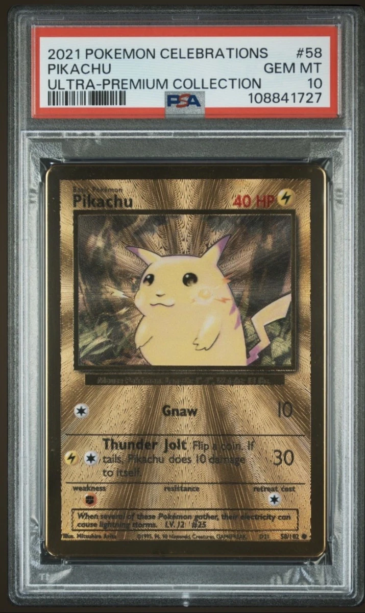 2021年 ポケモン バースデイ ピカチュウ PSA 10 2021 POKEMON CELEBRATIONS ULTRA-PREMIUM #58 PIKACHU PSA 10 | eBay