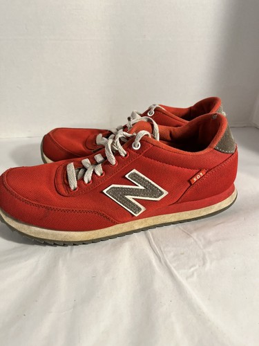 NEW BALANCE 501 Red Sneakers Gum Bottom 