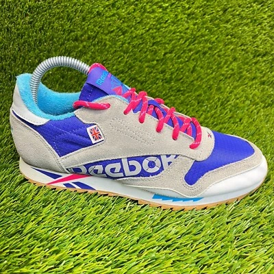 Reebok Concept Sample 003 Boys Size 5.5Y Blue Gray Pink Running Shoes Sneakers - Image 1 of 4