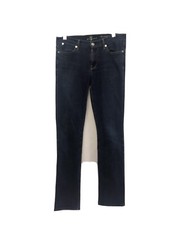 Seven 7 For All Mankind THE MODERN STRAIGHT Jean Women 29 MADE IN USA DARK BLUE