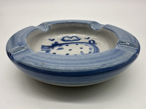 MA HADLEY PIG 5" Ashtray STONEWARE HAND PAINTED POTTERY Mint LOUISVILLE - Picture 4 of 6