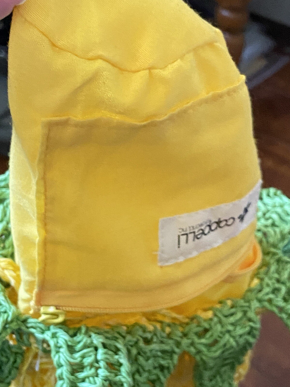 Cute pineapple Cappelli  brand drawstring Bag cro… - image 3