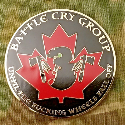 CANADIAN SPECIAL OPERATIONS BATTLE CRY GROUP, ALL IN ALL THE TIME CHALLENGE COIN