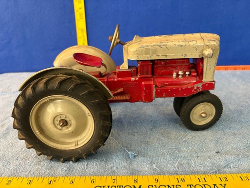 Hubley Kiddie Toy Vintage Red & Grey Ford Tractor - Picture 10 of 15