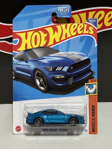 2022 Hot Wheels Ford Shelby GT350R Blue 249/250 Muscle Mania 9/10