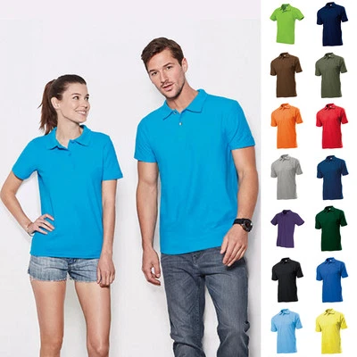 2 x Herren Mann Poloshirt Polo Polohemd Shirt Pique Stedman Baumwolle 2er Set
