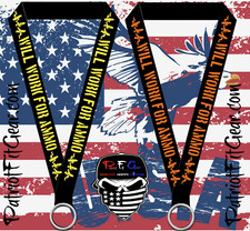 Lanyard,Will Work For Ammo,Molon Labe, SET OF TWO ,Dont Tread On Me,Gun Rights