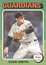 2024 Topps Heritage High Number - Cade Smith Cleveland Guardians #611 (RC)