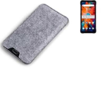 Filz Hülle für UMIDIGI Bison X10 Pro grau Sleeve Case Tasche Schutz Hülle