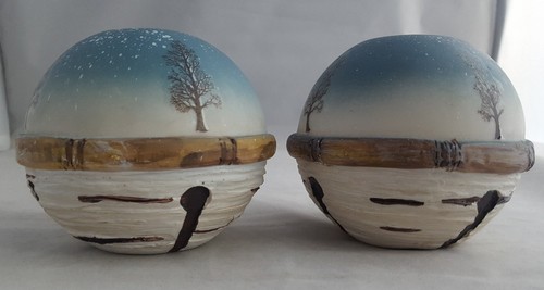 Tealight Candle Holders Christmas Winter Decor Jingle Bells Cabin Deer Birds - Picture 4 of 9