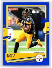 2020 Donruss Blue Pres Proof Benny Snell Jr. Pittsburgh Steelers #217
