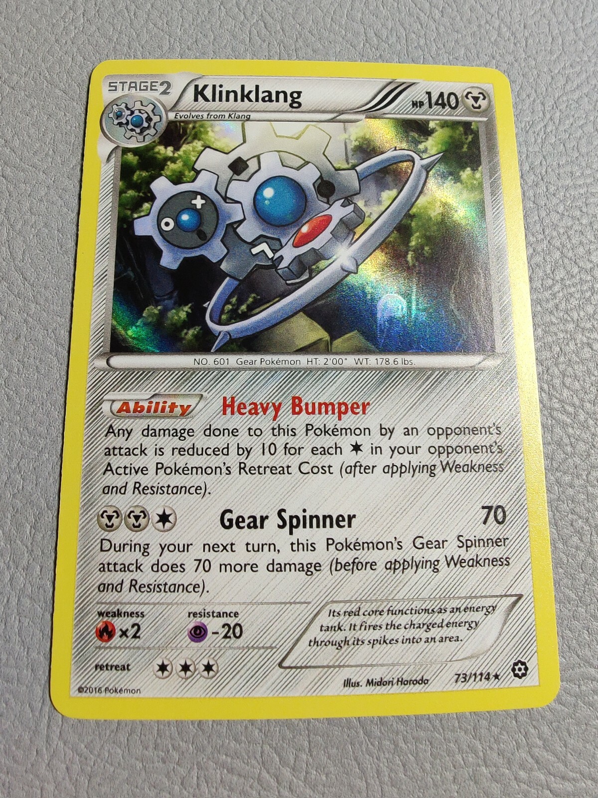 Klinklang | Holo | LP | Steam Siege 73/114 | Rare | Pokemon