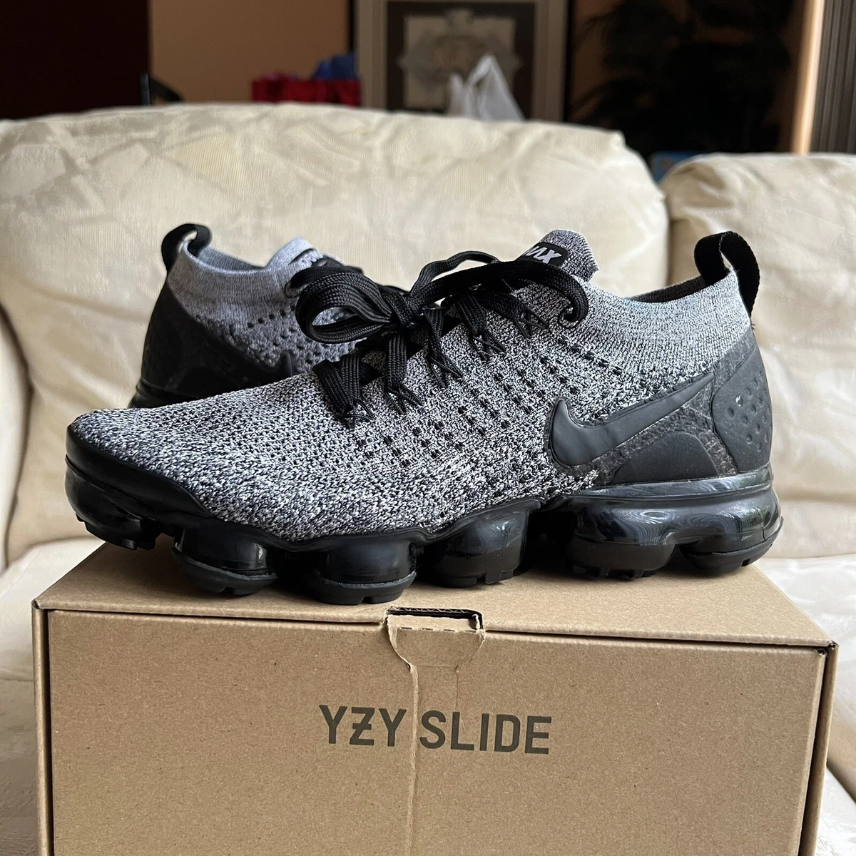 Nike Air VaporMax Flyknit 2 Cookies and Cream Mens Size 7