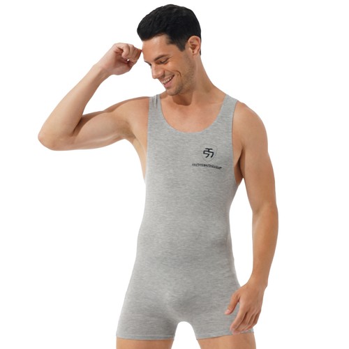 Men's Athletic Supporters Wrestling Singlet Leotard Bodysuit Pouch Boxer Shorts - Picture 55 of 203