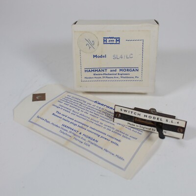 Vintage Hammant & Morgan Ltd Weichenmodell SL4 Modelleisenbahn Spur OO #47