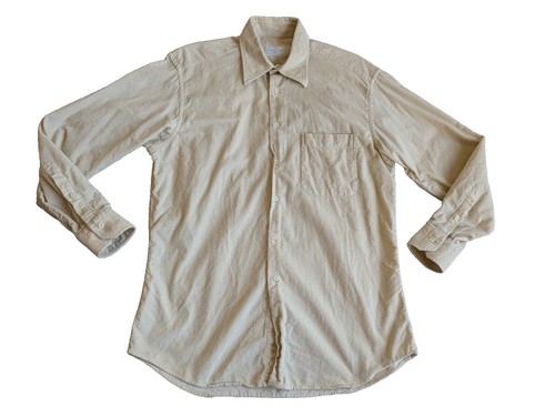 Ermenegildo Zegna 100% Rayon Button Front LS Shirt Caramel Color