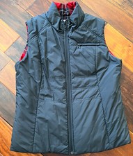 Pendleton Reversible Wool Vest Red Black Plaid Tartan Quilted 1X Christmas Plus