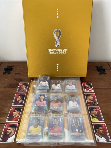 2022 Panini World Qatar Numbered 2026/6805 Gold Edition Box+670 Sticker+Update