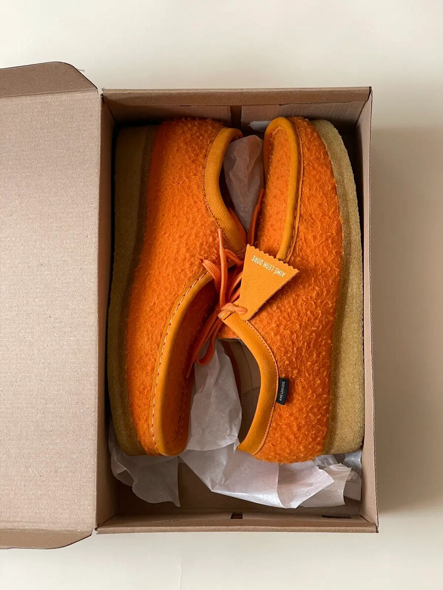 CLARKS ORIGINALS X AIME LEON DORE WALLABEE ORANGE CASENTINO CLARKS ORIGINALS X AIME LEON DORE WALLABEE ORANGE CASENTINO