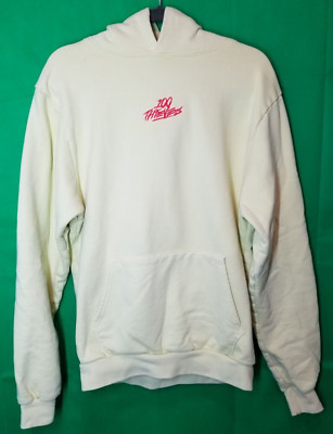 100 Thieves Embroidered Hoodie Mens Medium Light Green Optic Gaming Street Skate