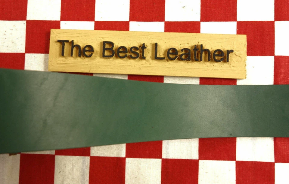 GREEN 9 oz. HORWEEN LEATHER STRAPS, VARIOUS SIZES AVAILABLE. - Image 2 of 4