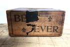Vintage Best Ever Long Filler Wood Tobacco Cigar Box -Metal Hinges — photo 3