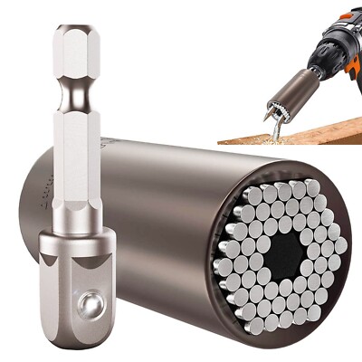 Universal Steckschlüssel Multifunktions Nuss 7-19mm Handwerkzeuge mit Adapter