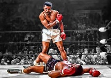 Muhammad Ali V Sonny Liston Art Print Photo Picture Poster A3 A4 
