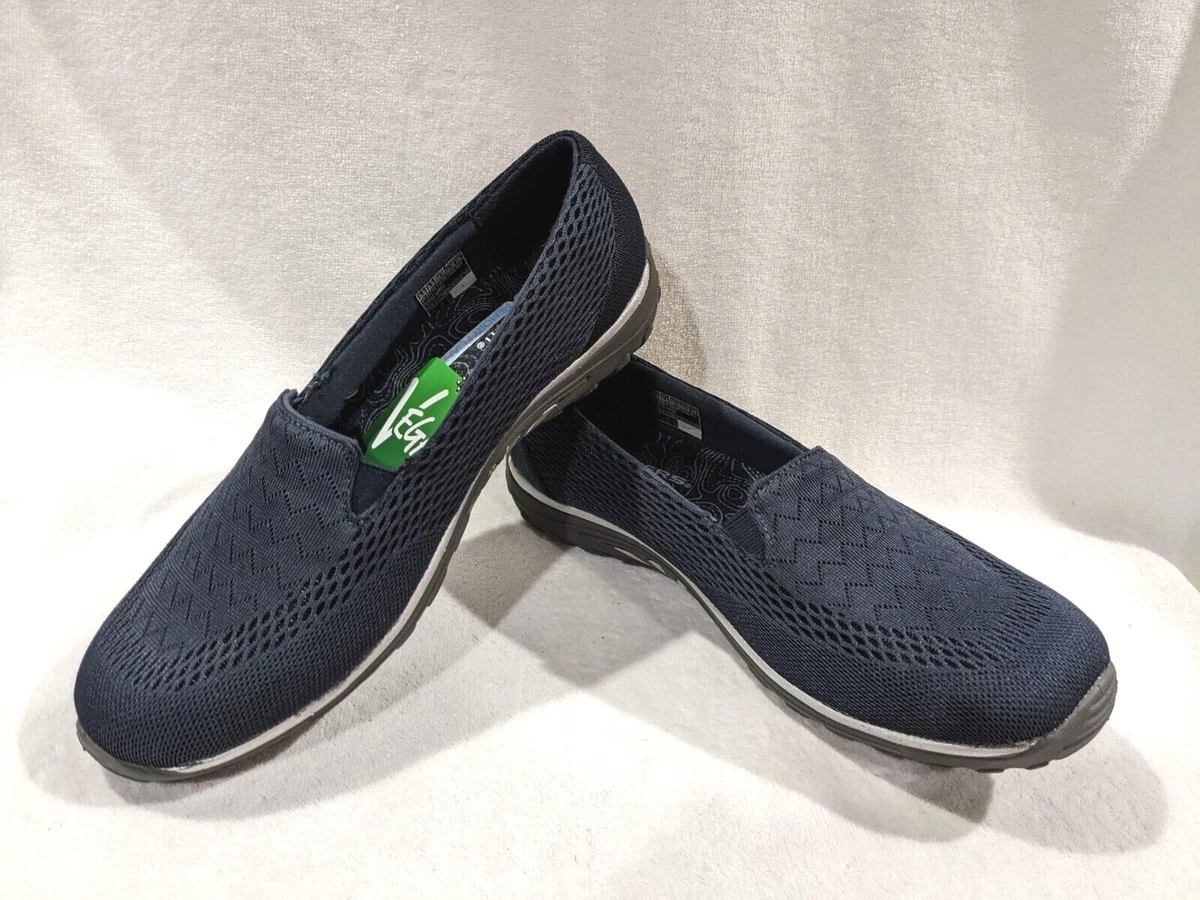 Skechers Women s Reggae Fest Willows Navy Slip On Shoes Size 9.5 10 NB 49244 NVY