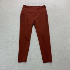 Ebb & Flow Womens XL Copper Brown Fall Color Exercise Pants Yoga