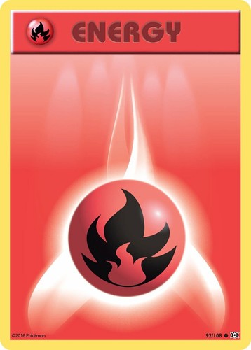 SVE010 Basic Fire Energy Holo/Shiny Pokemon Prismatic Evolutions