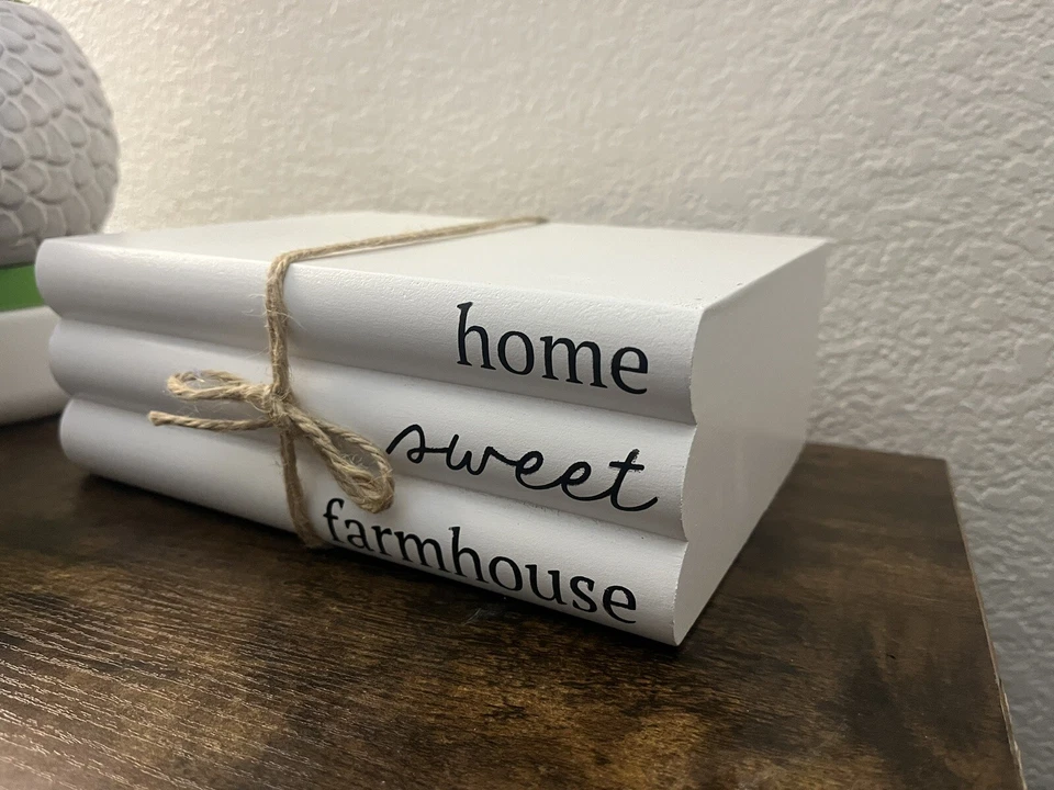 Декор книги из искусственного дерева Home Sweet Farmhouse 8x6x3 - Изображение 3 из 3