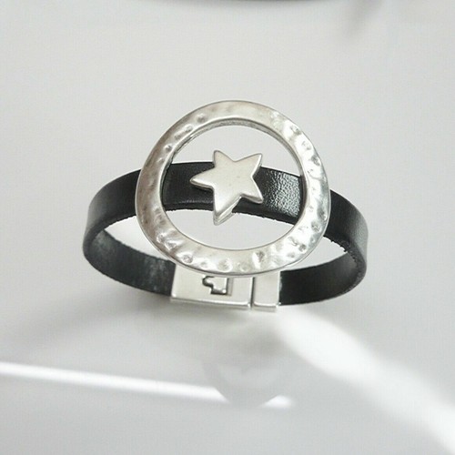 10 Schiebeperlen Stern f. flaches Leder, Slider, DIY Schmuck z.TOP Preis ZM313 - Picture 12 of 12