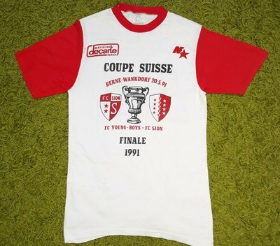 Vintage Coupe Suisse FC Young Boys - FC Sion Finale 1991 T ...
