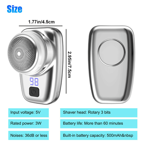 Mens Professional Rechargeable Electric Shaver Trimmer Razor For Hair Beard USA - Picture 20 of 23