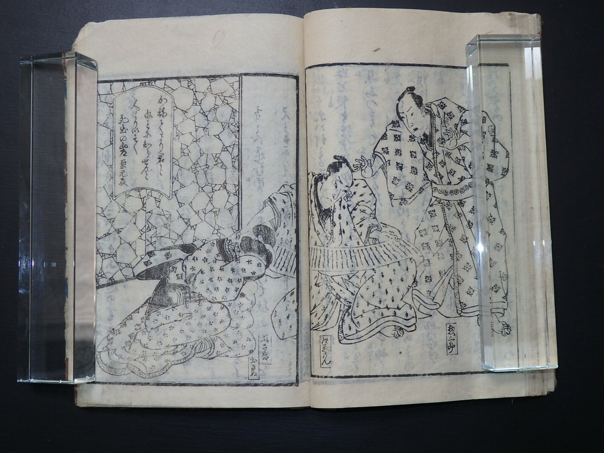 Japanese Ukiyo-e Woodblock Print Book 6-132 Tamenaga Shunsui