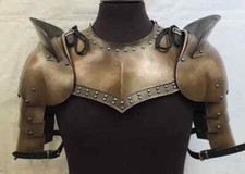 Warrior Pauldrons Shoulder Armor Gorget LARP Cosplay Knight medieval