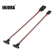 INJORA Magnetic Snap-on JR Extension Cable for RC Models, 5PCS