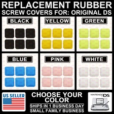 Original DS Screw Hole Rubber Dust Cover Plug for Nintendo NDS Replacement