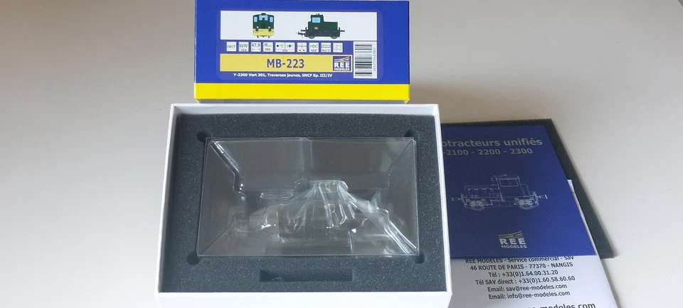 SNCF REE MODELS Y-2269 VERT 301, TRAVERSES JAUNES *HO*DC MB223 BIS - Photo 2/4