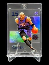 2003/04 Fleer E-X VINCE CARTER HOLO FOIL ACETATE RAPTORS HOF #11🔥RARE🔥
