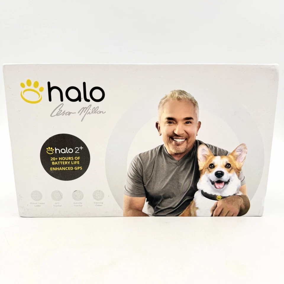 Cerca inalámbrica para perros Halo 2+ con Cesar Millan con collar GPS - Talla S - Nueva abierta Foto 4 de 4