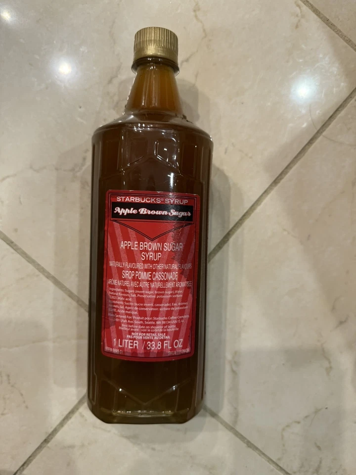 Sealed starbucks apple brown sugar syrup 33.8 oZ BB:02/2026