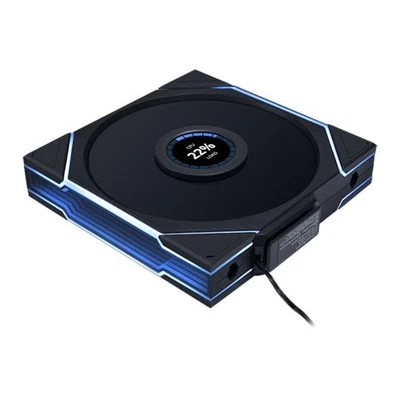 140mm Lian Li UNI FAN TL LCD Wireless, Reverse Flow, Black ARGB, 7-Blade, 1600RP